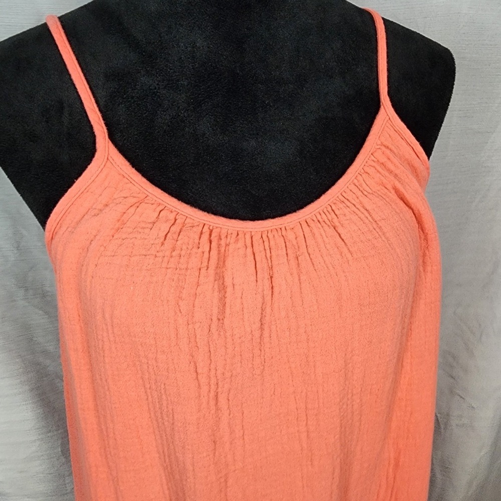 UNIVERSAL THREAD Size Small Cotton Gauze Spaghetti Strap Ruffled Breezy Dress - Picture 7 of 9
